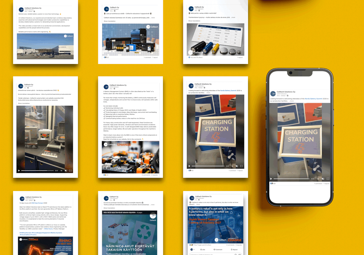 Animated social media and campaign content